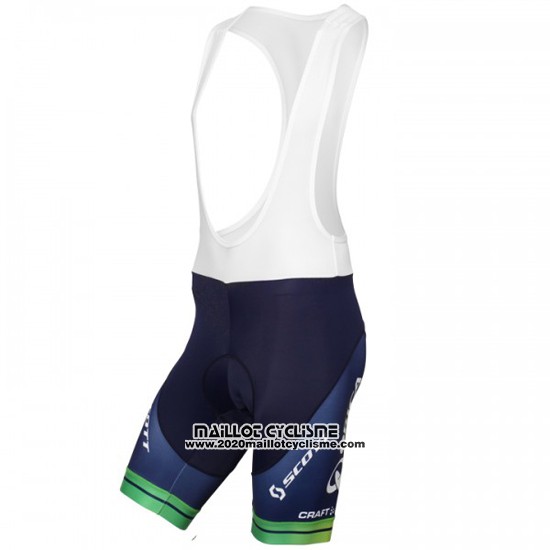2015 Maillot Ciclismo Orica GreenEDGE Blanc et Bleu Manches Courtes et Cuissard